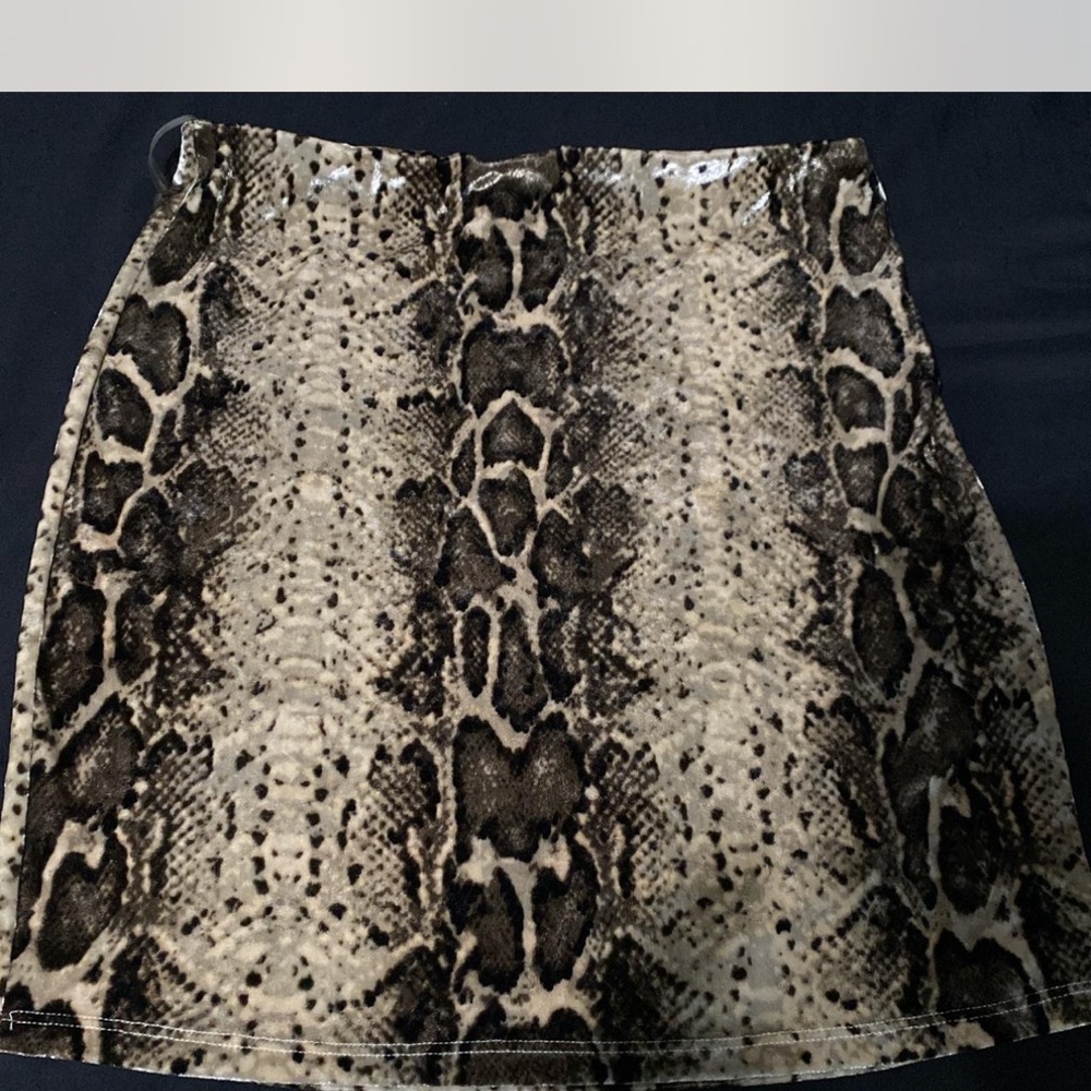 Windsor Snake Print A-Line Skirt
